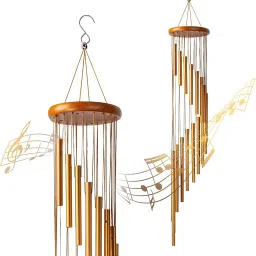 Metal Wind Chimes with 15 Pipes for Feng Shui at Home Balcony Positive Energy Aluminium Windchime-image-4