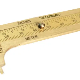 Pocket Brass Vernier caliper slide caliper 100 mm 4 inches metallic for measurement of objects or jewelry Vernier Caliper-image-17