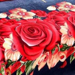 140 TC Microfiber Double 3D Printed Flat Bedsheet-image-60