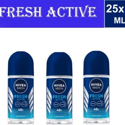 Fresh Active Roll-on Deodorant (25ml x 3) Deodorant Roll-on - For Men-image-21