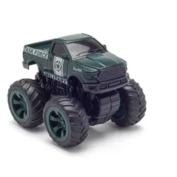 Monster Truck Toy Pick Up Truck For Kids Army Truck 4X4 Army Green Set Of 1-8