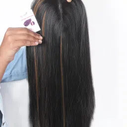 20 inch long Clip On Straight & Natural Color Women Topper Hair Extension-11
