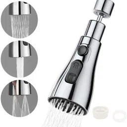Water Tap Extension for Kitchen Sink||3 Flow Modes||Flexible||Upto Water Saving 360° Rotation Flexible Water||Tap Extension for Kitchen Sink Three Way Valve Faucet-11