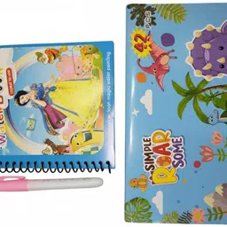 kmc kidoz Combo Magic Water Quick Dry Book & Art Set, Drawing Kit with Colored Pencils-picture-23