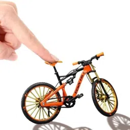 Bicycle Model 1:10 Scale Realistic Shape Alloy Downhill Mountain Bike Toy-11