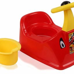 Toilet Trainer Baby Potty Seat Ferrari Car Designed With Removable Bowl & Closing Lid Potty Seat-image-14