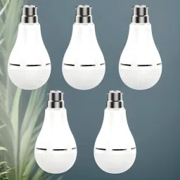 Charging Bulb 9W LED 1200mAh battery 4 hrs emergency light Pack of 5 bulbXK385 4 hrs Bulb Emergency Light-image-83
