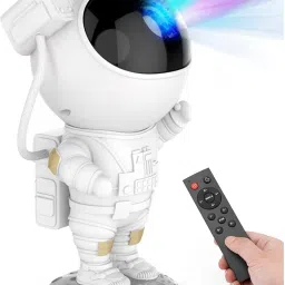 QUEENOX Astronaut Galaxy with Remote Control-360° Adjustable Timer Nebula Night Light-02-18
