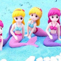 Pack of 4 Cute Mirmid Miniatures Garden Decoration Gifts for Kids & Girls-72