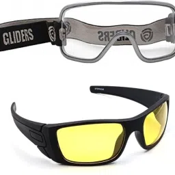 UV Protection, Night Vision, Riding Glasses Wrap-around Sunglasses (55)-image-14