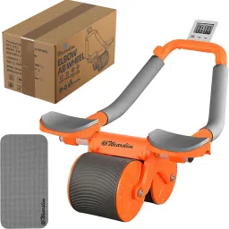 Automatic Rebound Ab Abdominal Exercise Roller with Elbow Support and Timer Ab Exerciser-6