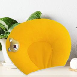 BABY SEED PILLOW, Pillow for Newborn Baby-Round Head Shaping Pillow, 0-12 Months Mustard Seeds, Microfibre Animals Baby Pillow Pack of 1-image-28