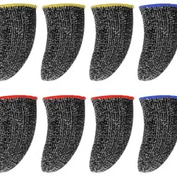 Thumb Sleeves & Finger Sleeve for Pubg Mobile Game 06 Pairs (12 pcs) Color Black Finger Sleeve-picture-46
