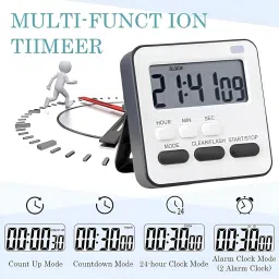 aerys Digital Timer & Stopwatch Alarm Table Clock for Students, Home, Office Clock image 3
