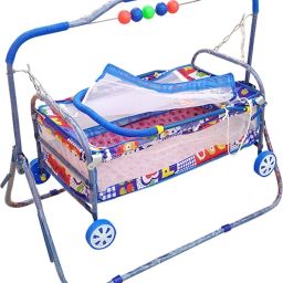 blue decent bassinet cum stroller for new born baby Bassinet-20