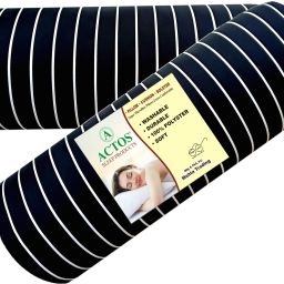 Round Microfibre Stripes Bolster Pack of 2-image-83