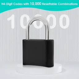 serplex 4 Digit Combination Padlock Locker Lock Rugged Steel Shackle for Door Shed Fence Combination Lock image 5