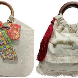 Women Brown, Gold, White, Pink, White Potli-image-115
