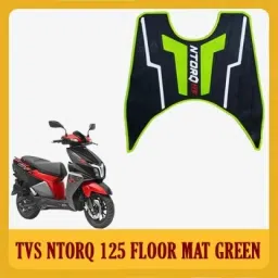Anti Skid Foot Floor Mat for Ntorq BS4 and BS6 Scooter Multicolor TVS Ntorq 125 Two Wheeler Mat-image-76