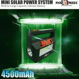 pick ur needs Rechargeable Emergency Torch Lamp Solar Inverter With 3 Individual 6V Led Bulbs Torch image 4