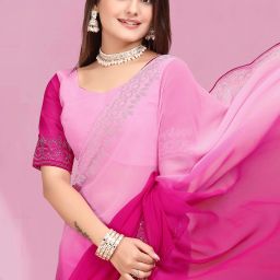 Embellished Bollywood Georgette Saree-image-23