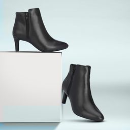 delize Syth. Leather Ankle Boots For Women-picture-3