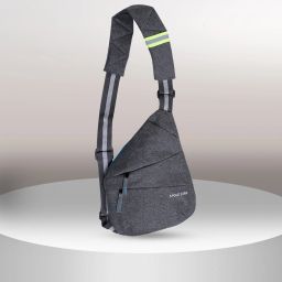 Grey Men & Women Shoulder Bag Chest Bag Travel/Passport Holder/ Adjustable Strap/Bumbag Shoulder Bag-image-70