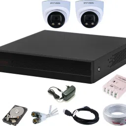 CP PLUS 4 Channal HD DVR 1080p 1Pcs,Colorful View In Nightvision Indoor Camera 2.4 MP 2Pcs,500 GB Hard Disk,Full combo set Security Camera-image-83