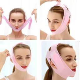 Silicone V Face Mask Lifting V Line Shape, Facial Slimming Bandage MaskFace Shaping Mask-image-8