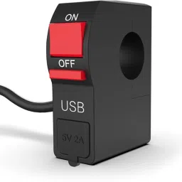 Bike Headlight On-Off Switch With USB Charging Capability 2 A Bike Mobile Charger-11