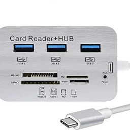 Ever Forever 3 Port USB Hub Type C 3.0/3.1+ All in One Card Reader-4