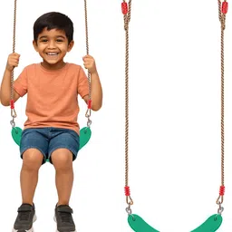 hop n play Flexible Swing Seat Heavy Duty with Heavy Duty Adjustable 79" Rope-picture-6