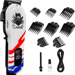 Pick Ur Needs Professional Barber Tool / Hair Cutting Machine / Clipper For Men LED Indicator Trimmer 180 min Runtime 8 Length Settings-picture-18