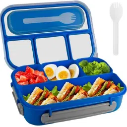 Sturdy Design BPA Free Lunch Organizer Food Grade Compact Design Food Storage 4 Containers Lunch Box-image-119