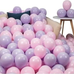 Solid Pink,Purple Pastel balloons pack of 50 For Kids/Adult/Party/Birthday Decorations Balloon-15