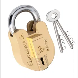 Brass Lock 12 Lever lock Small Padlock-image-50