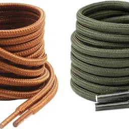 house of common shoe lace Round Army Green Teak 120cm 2pair boot hiking sport Shoe Lace-image-79