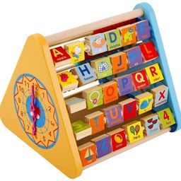 5 in 1 Wooden Activity Triangle Center Cube Counting Beads Toys for Babies Montessori Learning Toy for 1-5 Year Old Kids-11