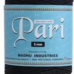 Dori Thread | 3mm Twisted (3Ply) | Black | 200-250 Metres | 1kg Spool | Cotton-image-43