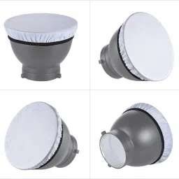 Cam cart Diffuser 7inch/18CM Lamp Sock Soft Lamp Studio Strobe Mount Lamp Photography Diffuser-16