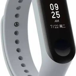Epaal Soft Silicone Wrist Strap for Mi Band 4 & Mi Band 3 (Ash Grey) Smart Band Strap image 4