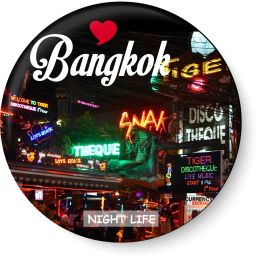 Love Bangkok Night Life I Thailand Diaries I Travel Memories I Fridge Magnet Pack of 1-image-70