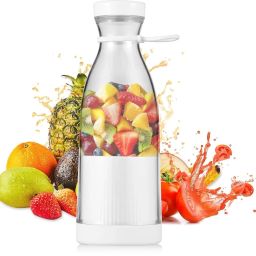 Portable USB Rechargeable Electric Blender Bottle | 1200mAh Juicer Cup Mixer 25 W Juicer Mixer Grinder-image-1