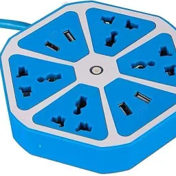 G2L Hexagon Shape Extension Board with 4 Socket and 4 USB Port 4 Socket 4 USB Hexagon Socket 4 Socket Extension Boards USB Hub image 3