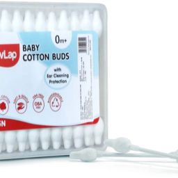 Baby 100% Unbleached Cotton Buds for Ear Cleaning with Ear Drum Protection, Baby Hygiene, 55 Pcs, White-image-8
