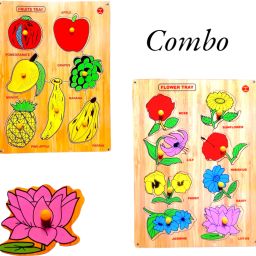 Combo of Fruits Picture's with Flower's Picture's Puzzle for kids.-picture-14