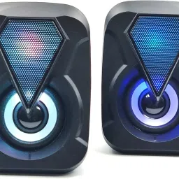 JAXTER Mini Portable Laptop/Desktop USB 2.0 Speaker With RGB Lighting, Aux Input 6 W Laptop/Desktop Speaker-46
