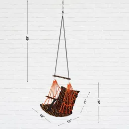 bjik Cotton Baby Swing 1 to 6 Year Folding & Washable With Safety Belt baby chair Bouncer image 5