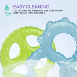 baybee Natural Silicon Teether for Babies Non-Toxic BPA-Free Silicon Teether for baby Teether image 2