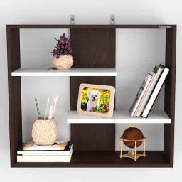 Royal Wall Hanging Combo Color Wall Shelf Wooden Engineered Wood Open Book Shelf-7